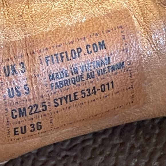 Fit Flop Women's Cha Cha Thong Sandal Size 5 Good Used Condition Stained - Picture 8 of 9